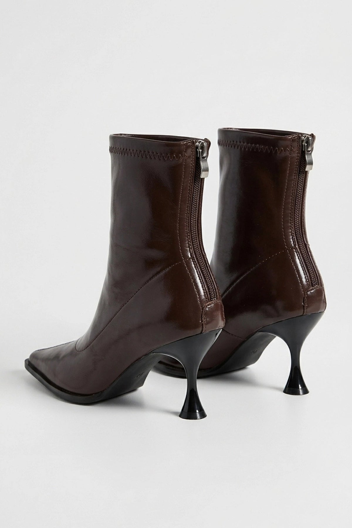 Women's Zip-Up Pointed Toe Ankle Boots