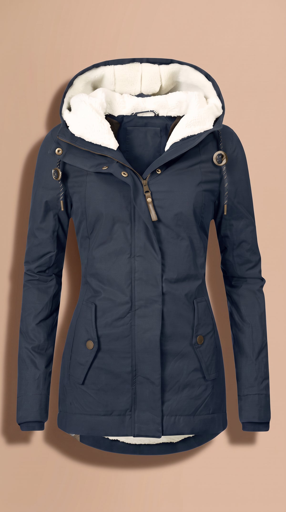 Women's Zip-Up Sherpa Hooded Jacket