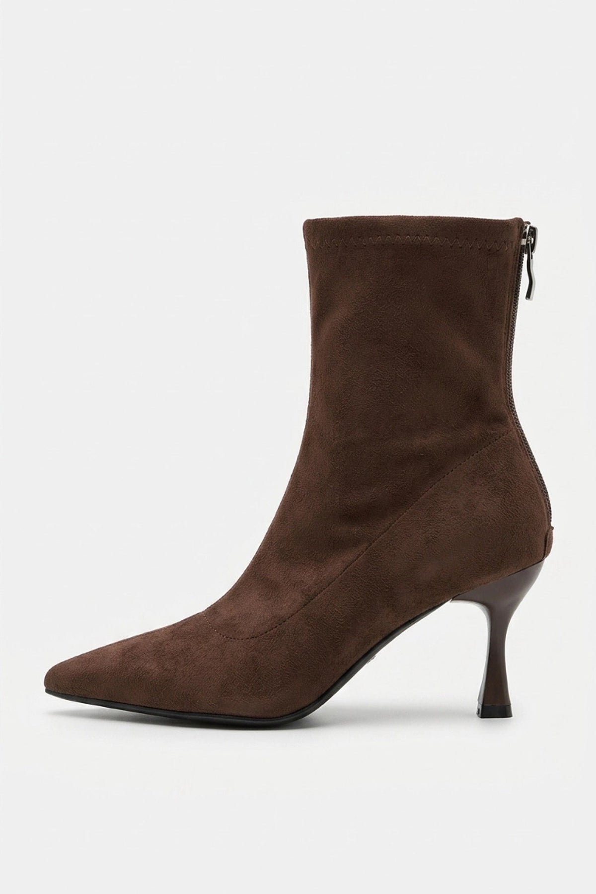 Women's Zip-Up Suede Ankle Boots