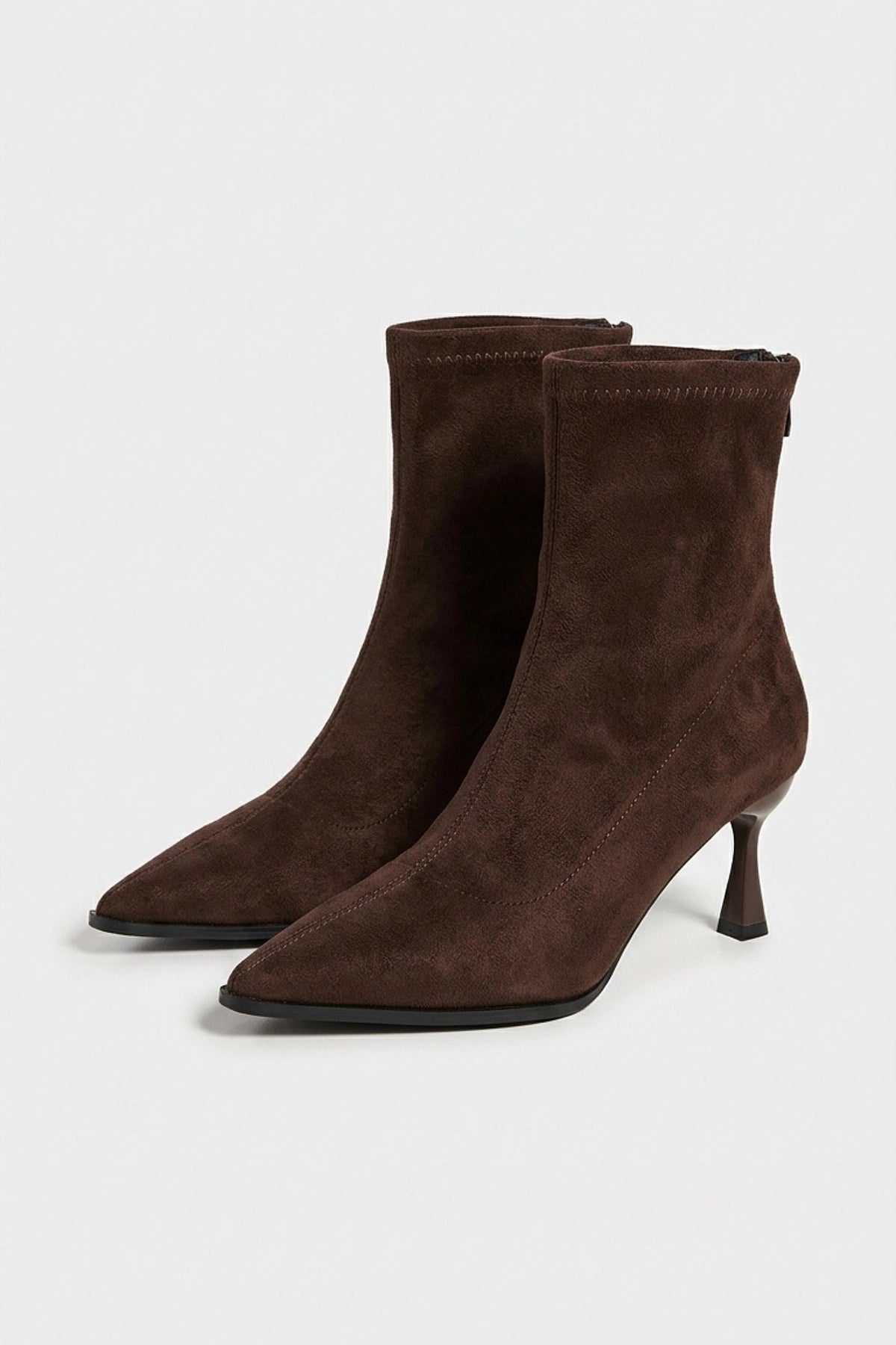 Women's Zip-Up Suede Ankle Boots