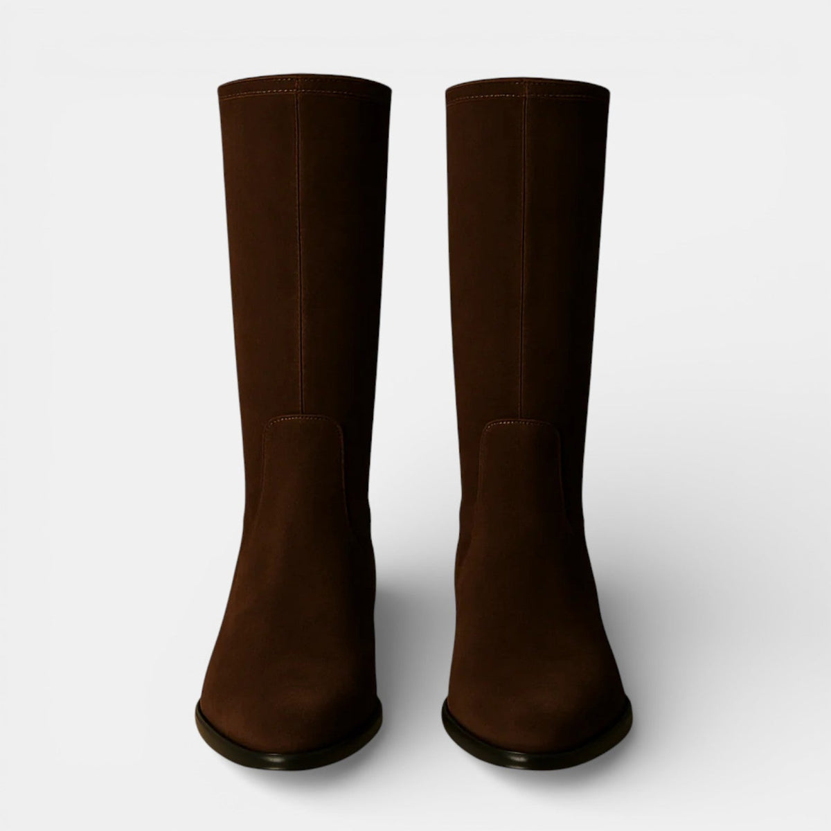 Women's Zip-Up Suede Knee High Boots