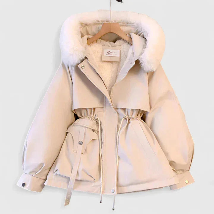 Women's Zip-Up Water Resistant Hood Parka