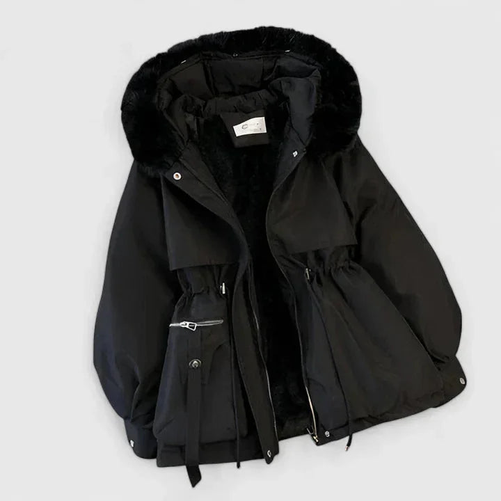 Women's Zip-Up Water Resistant Hood Parka