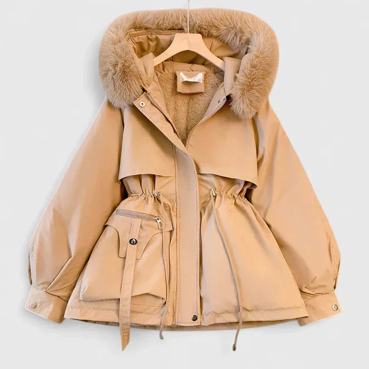 Women's Zip-Up Water Resistant Hood Parka