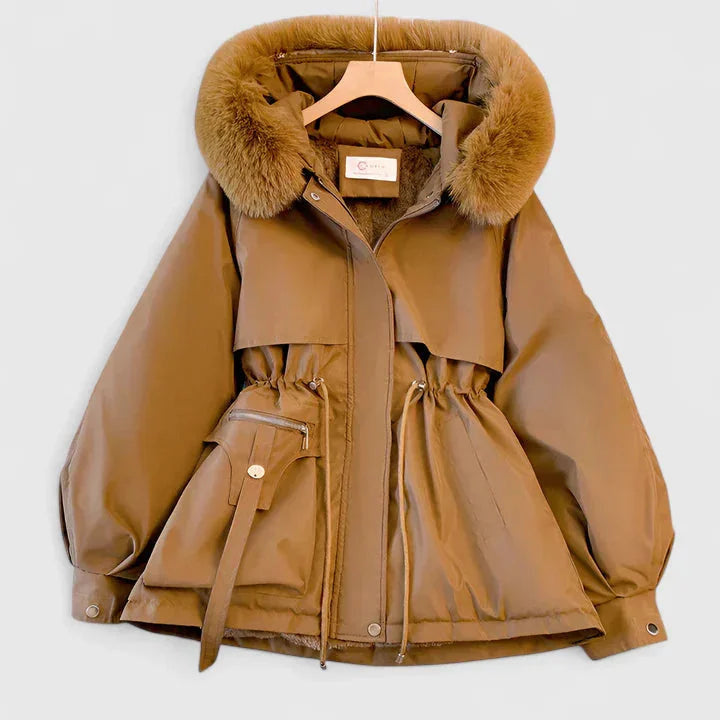 Women's Zip-Up Water Resistant Hood Parka