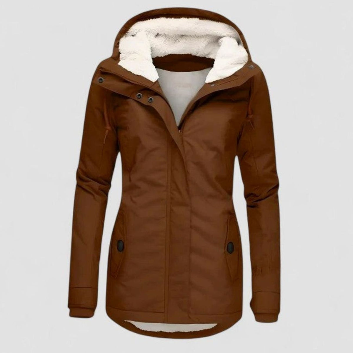 Women's Zip-Up Waterproof Hooded Coat
