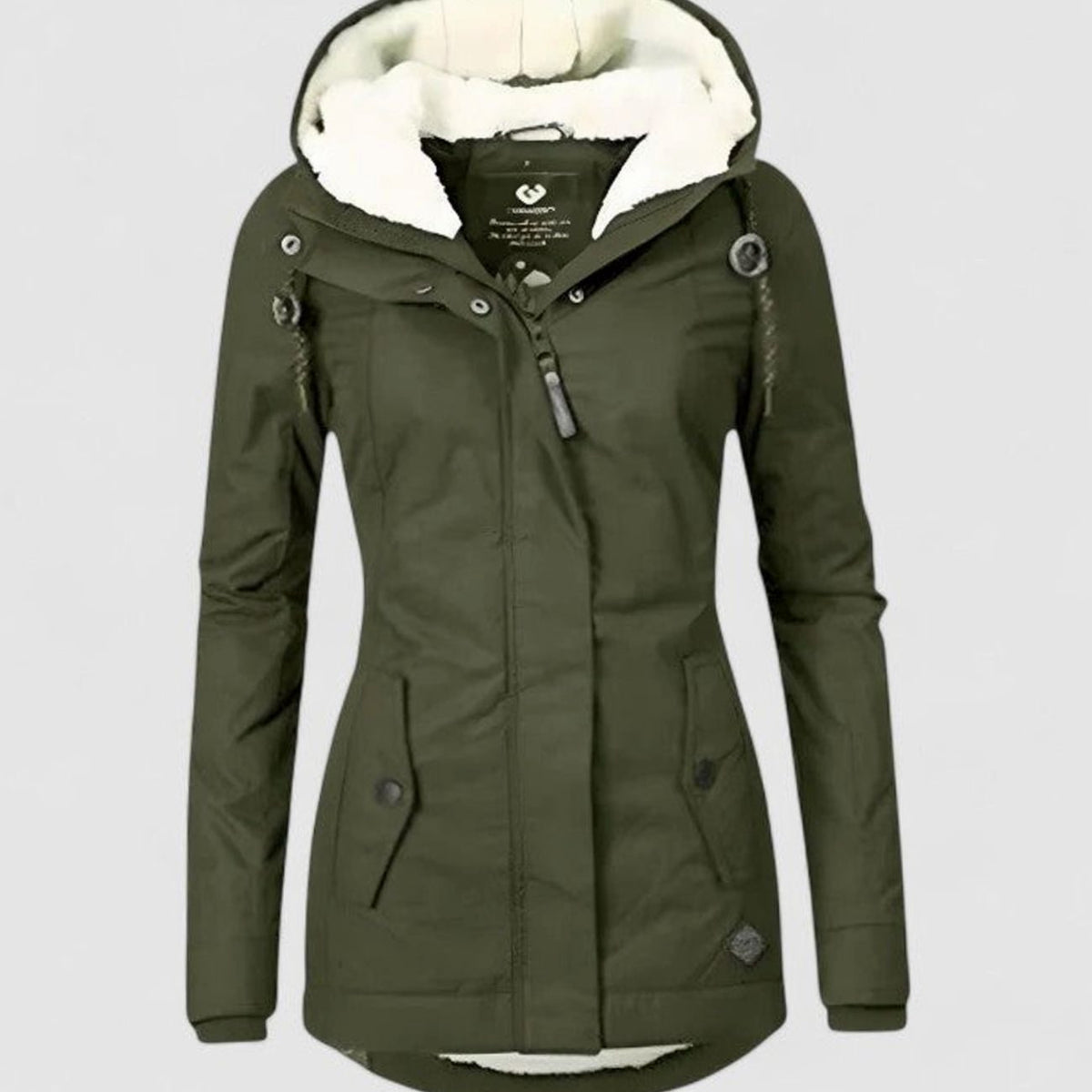 Women's Zip-Up Waterproof Hooded Coat