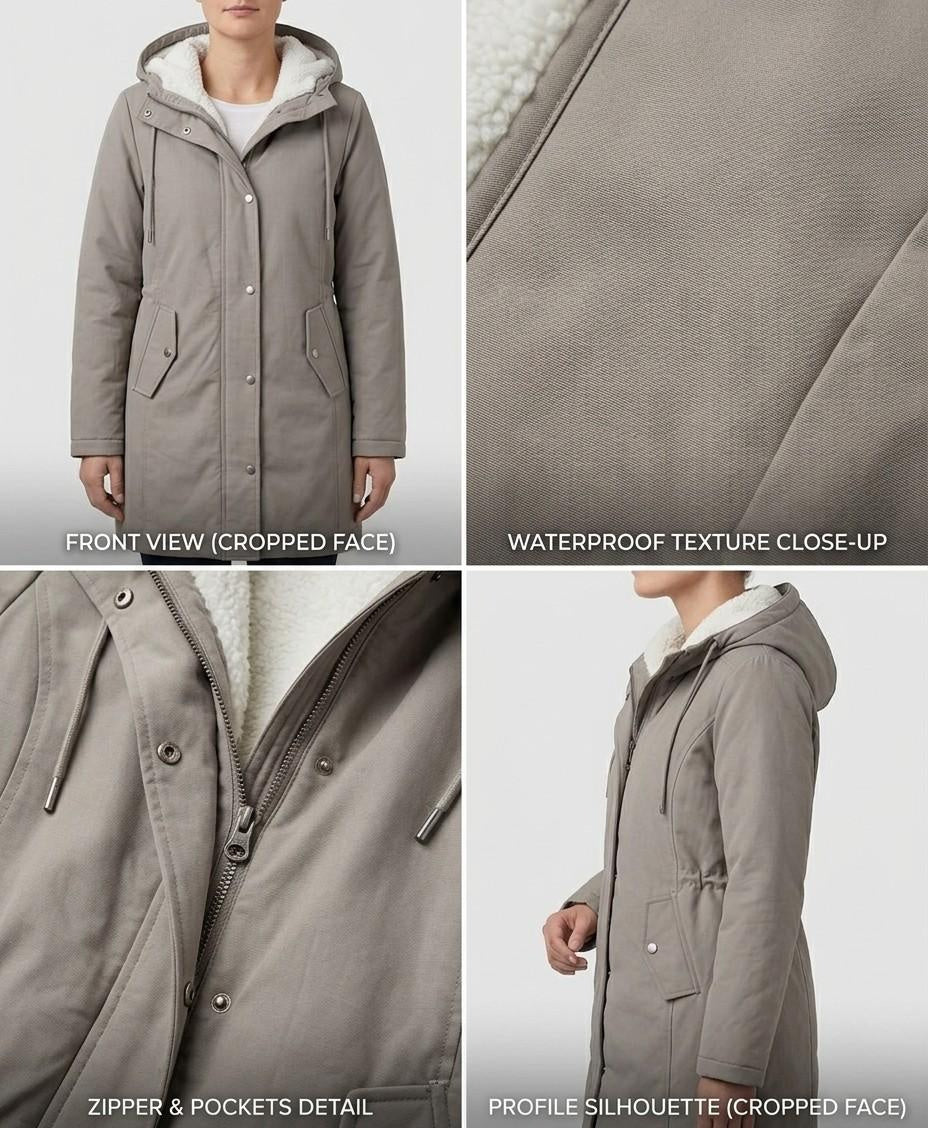 Women's Zip-Up Waterproof Parka