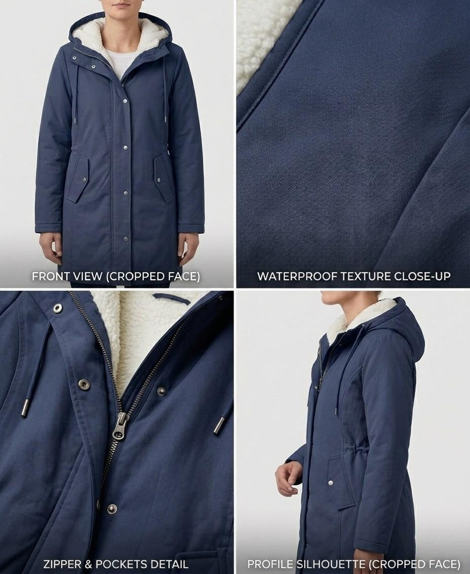 Women's Zip-Up Waterproof Parka